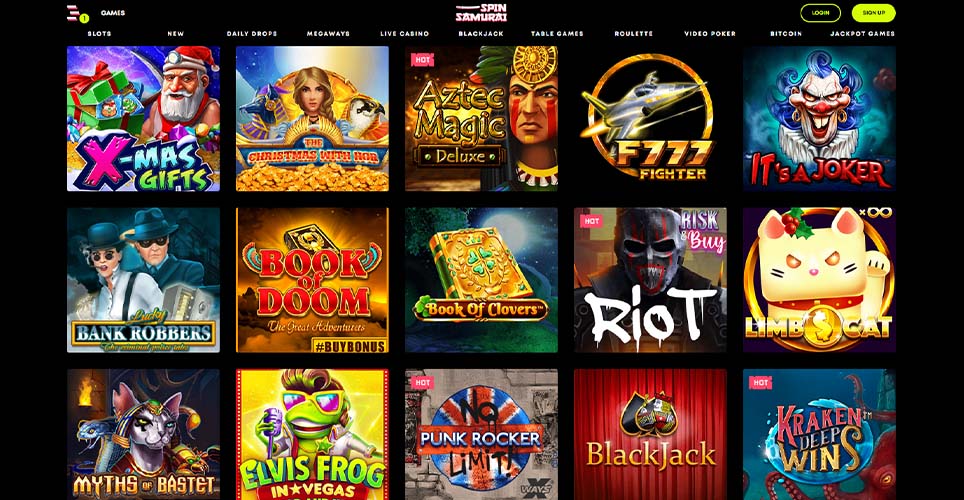 Screenshot 2 Spin Samurai Casino