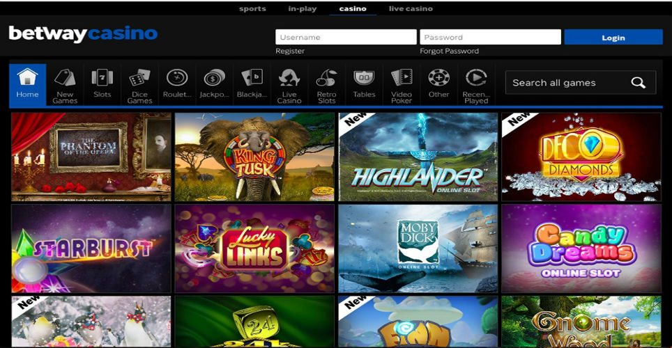 Betway Casino Login Real Money Online Casino Games