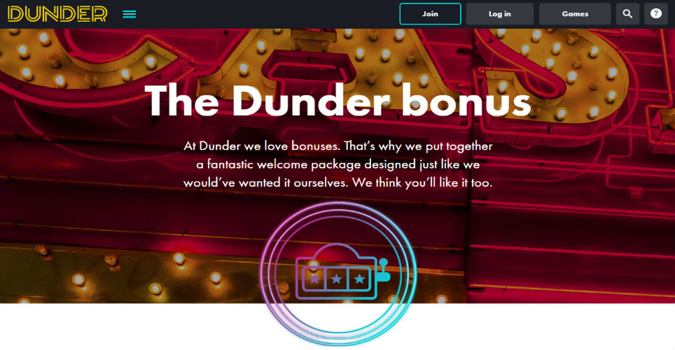 Screenshot 1 Dunder Casino