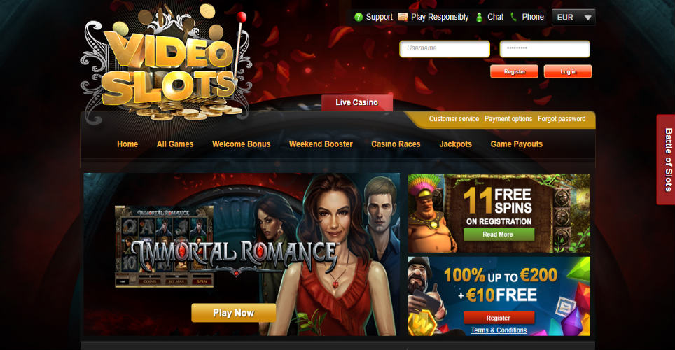 Screenshot 1 VideoSlots Casino