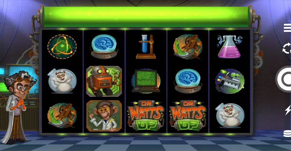 Dr Watts Up Slot Base Game Screen