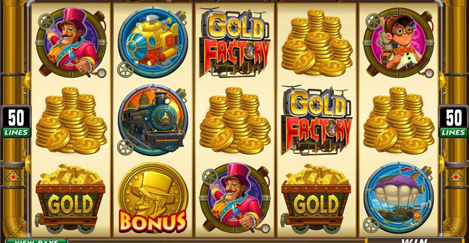 Gold Slot Bonus Trigger Screen