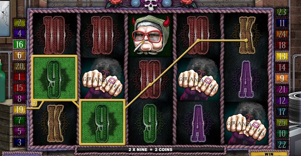 Hells Grannies Slot Payline Route