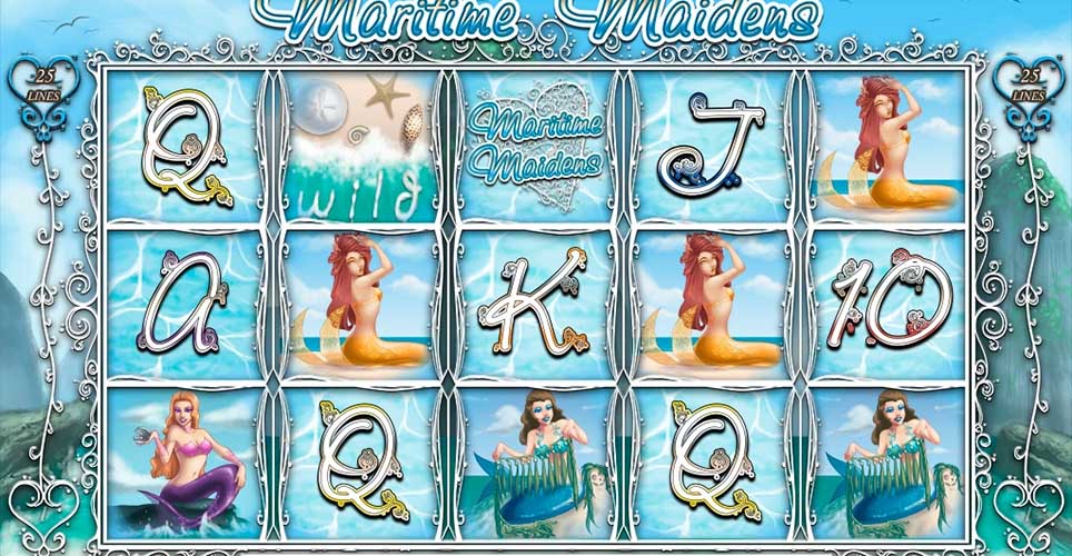 Maritime Maidens Slot Base Game Screen Reels View